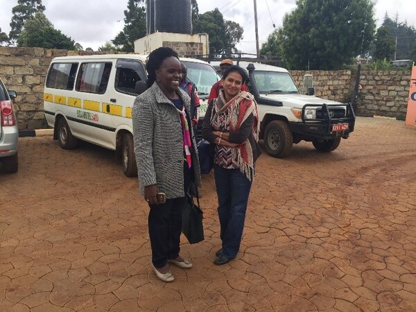 DR. KHADIJA BEGUM (RIGHT) WITH DR. ELIZABETH KAMAU-MBUTHIA OF EGERTON UNIVERSITY IN KENYA