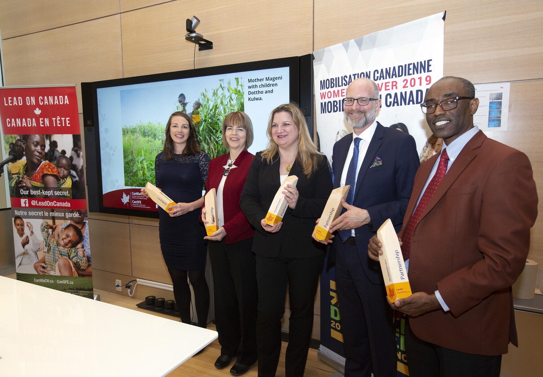 Professor Daniel Sellen (second from right) with ENRICH partner leads