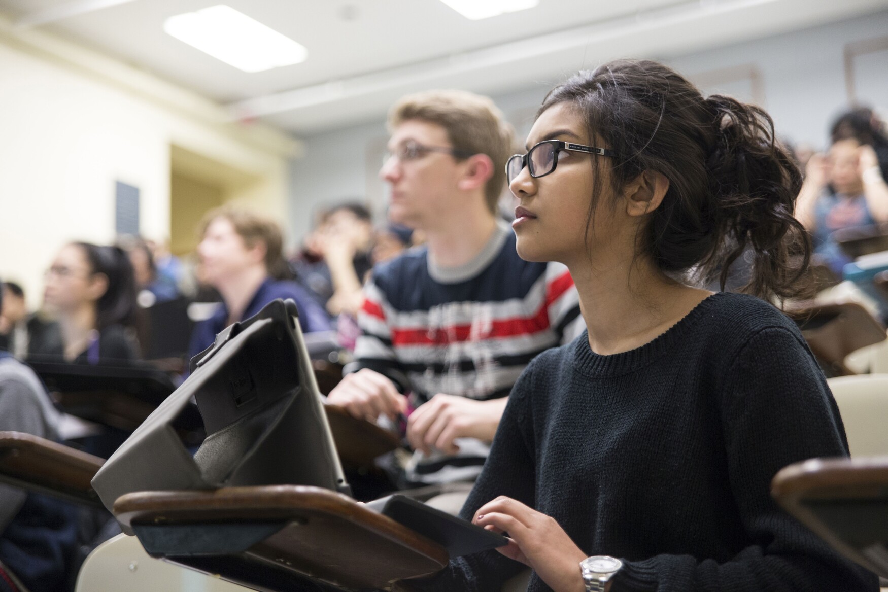 students in class