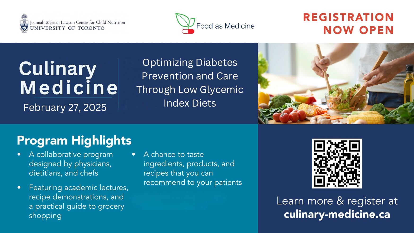 Poster of Culinary Medicine Event