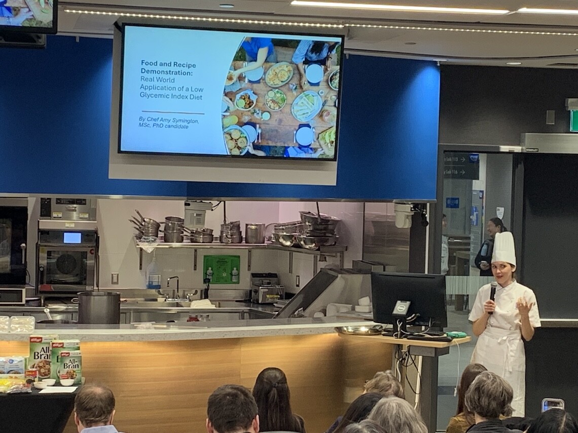 Amy Symington at culinary medicine workshop