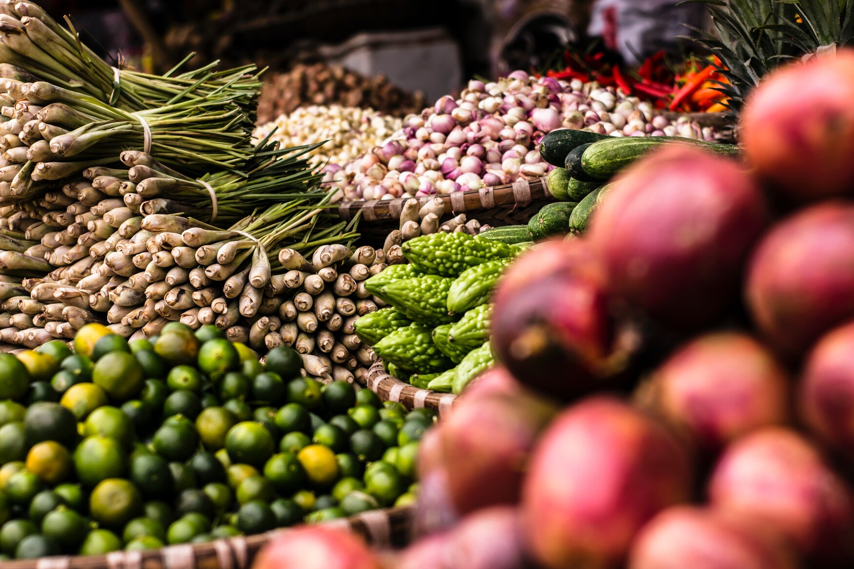 vegetables for sale at a market