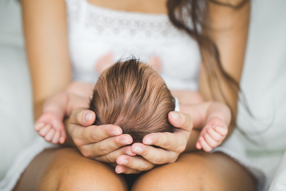 woman and baby